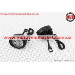 Фара дополнительная светодиодная - 4 LED с креплением под зеркало, к-кт 2шт